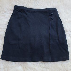 Lands' End School Uniform Girls Size 14 Pleat Skirt Skort Top Knee Blue